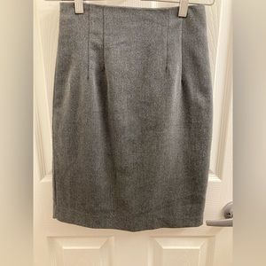 Korean brand grey wool skirt